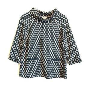 Boden 3/4 Sleeve Polka Dot Sweater